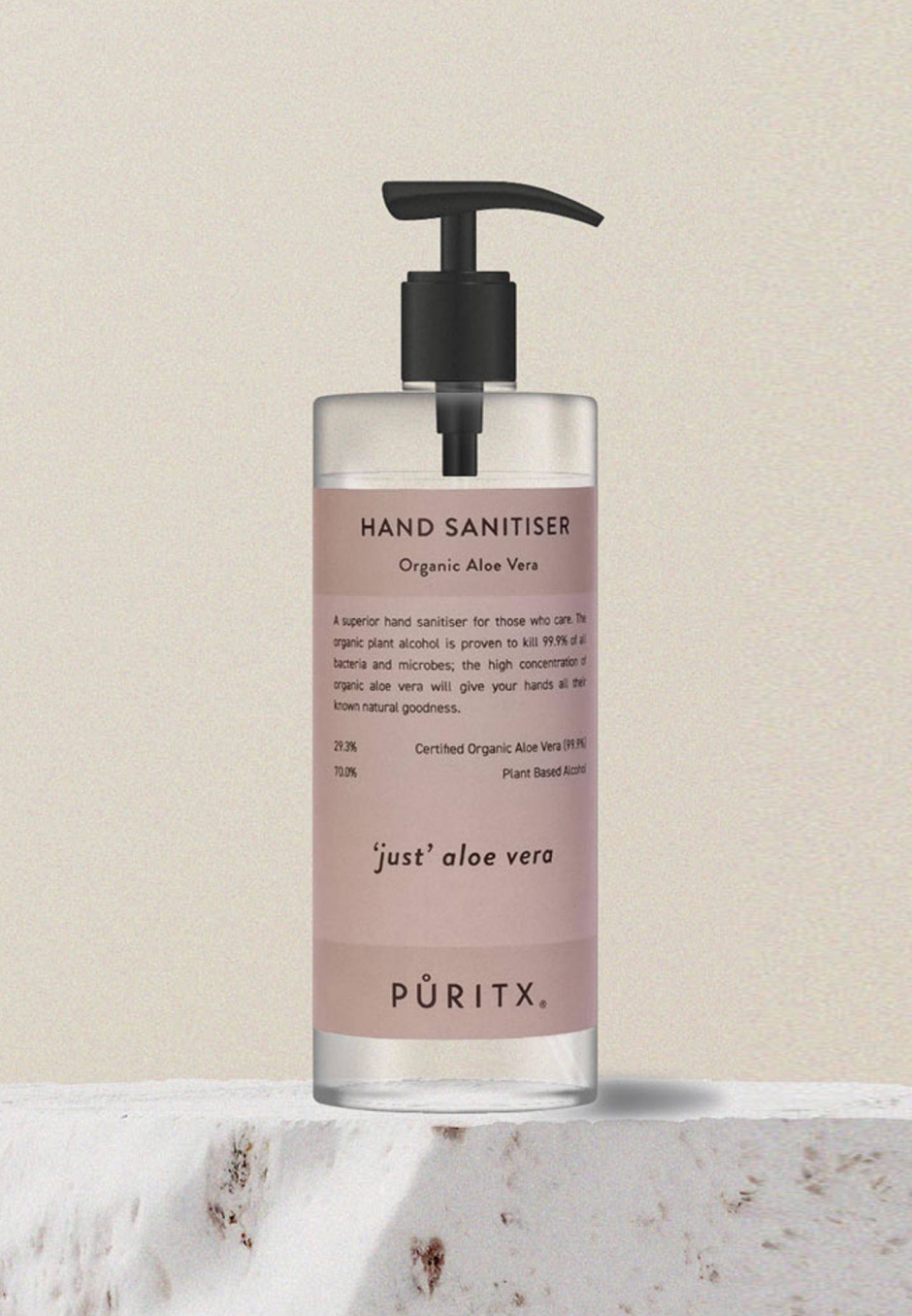 Puritx Hand Sanitiser 250 ml - 'Just' Aloe Vera