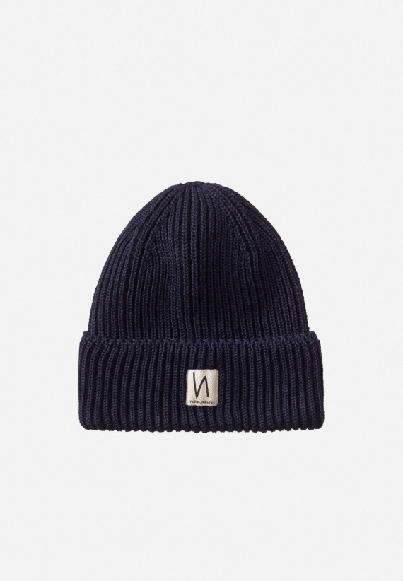 Nudie Jeans Tysson Ribbed Beanie Navy