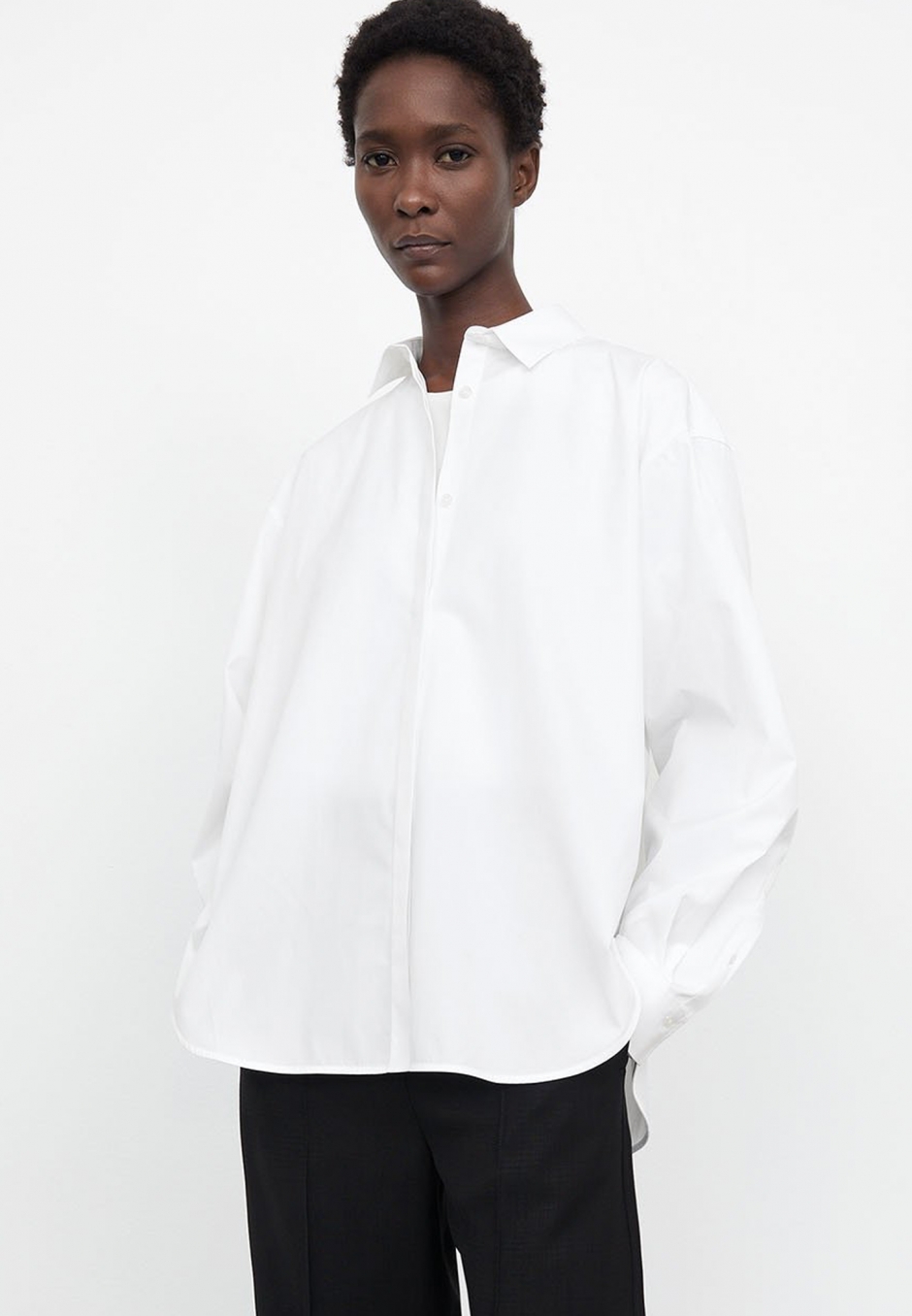 Totême Oversized Poplin Shirt White