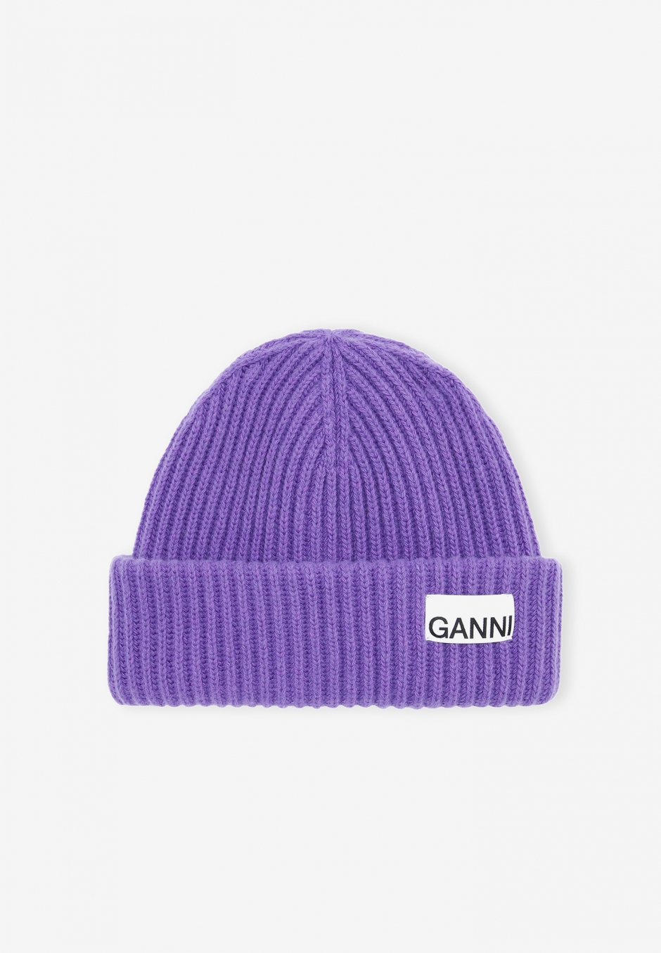 Ganni Recycled Wool Beanie Persian Violet