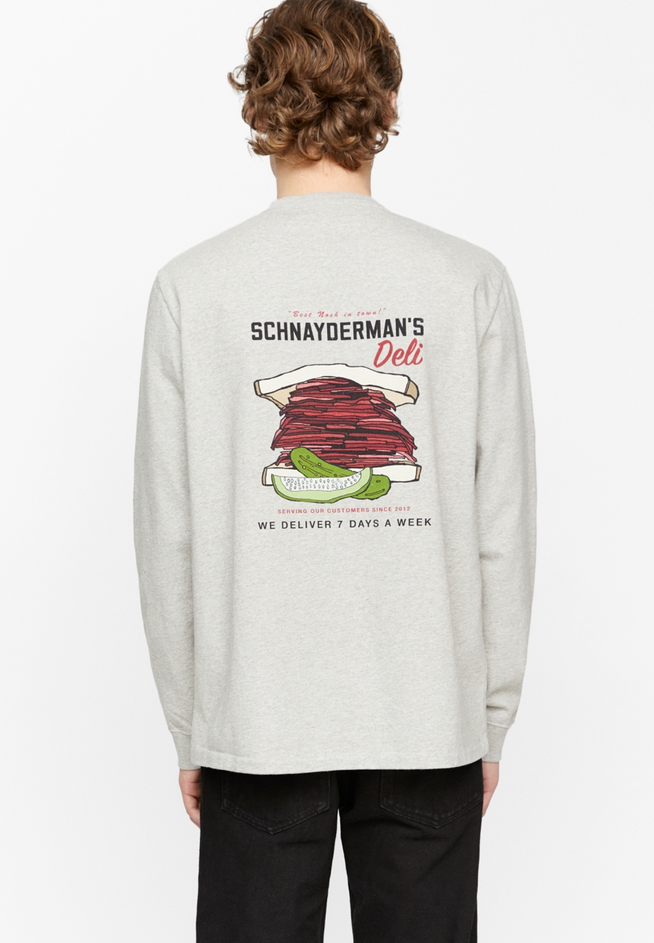 Schnayderman’s T-shirt Longsleeve Deli Print
