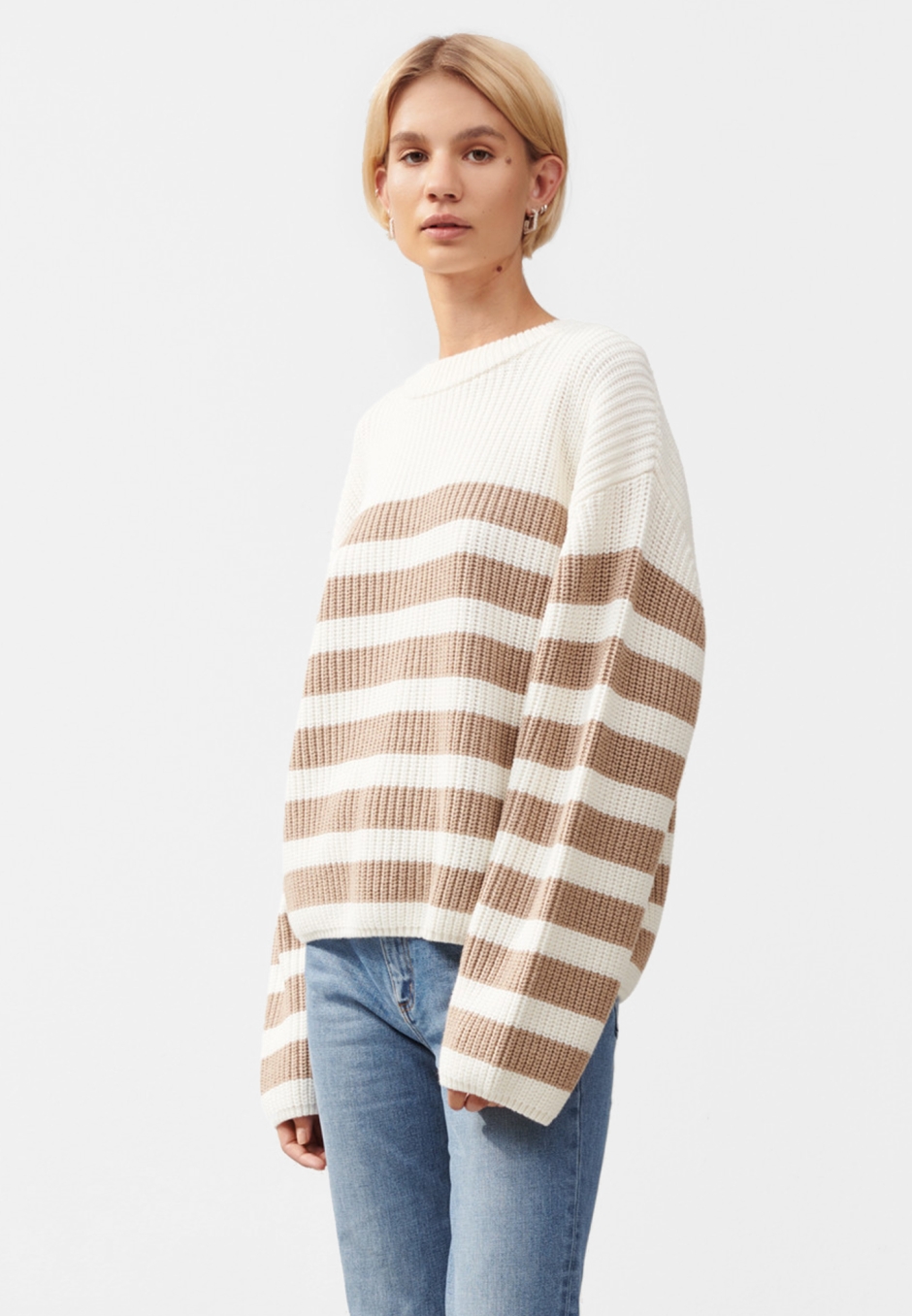 Stylein Aubry Sweater Beige Striped