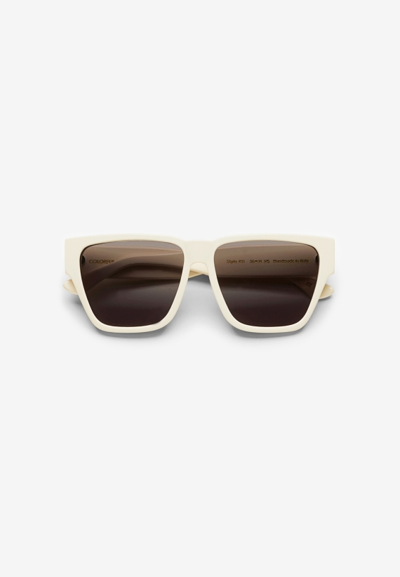Colorful Standard Sunglass 11 Ivory White Solid