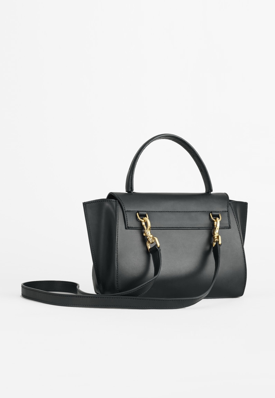 ATP Atelier Arezzo Black Leather Handbag