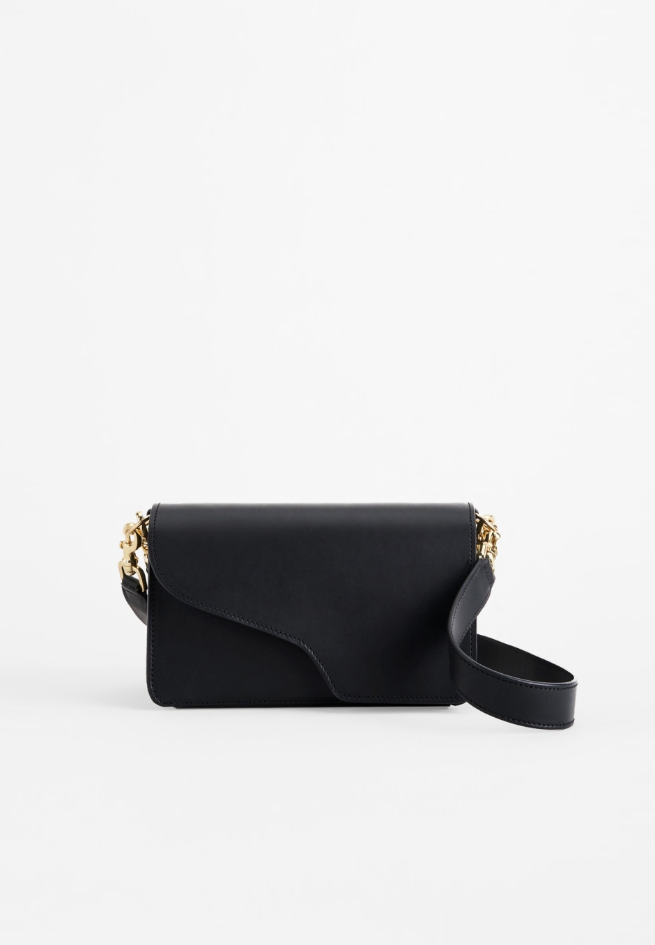 ATP Atelier Assisi Black Leather Baguette Bag