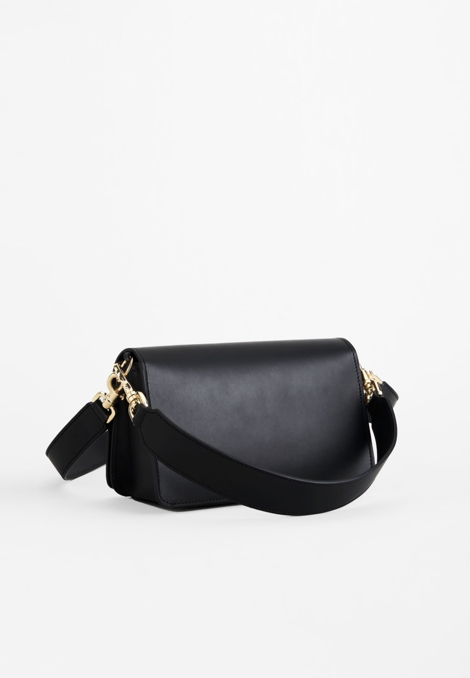 ATP Atelier Assisi Black Leather Baguette Bag