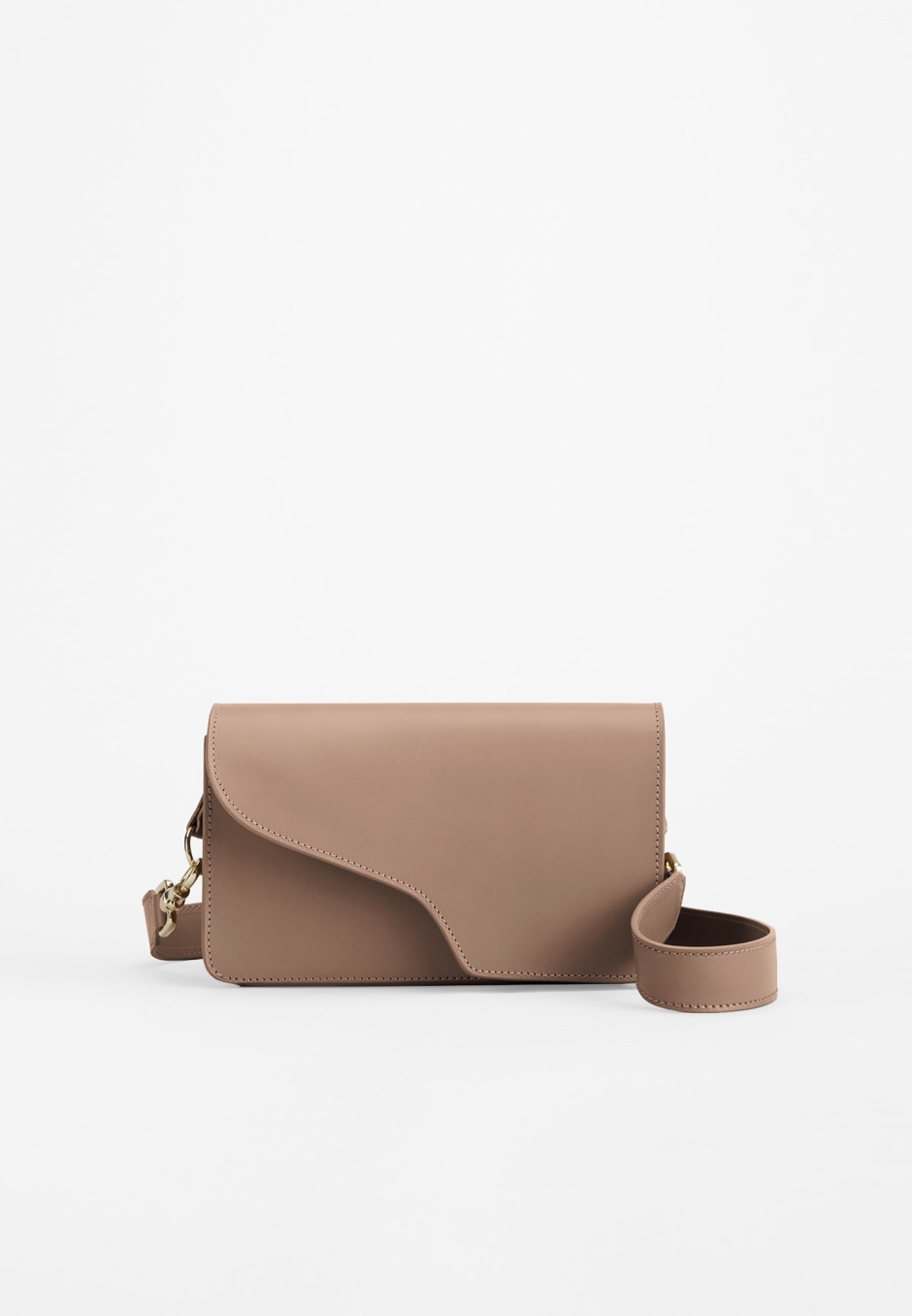ATP Atelier Assisi Hazelnut Leather Baguette Bag
