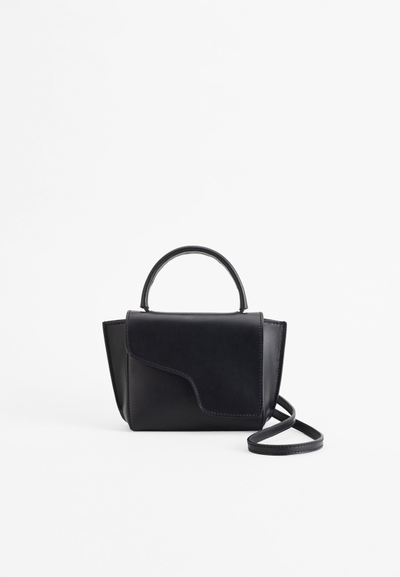 ATP Atelier Montalcino Black Leather Mini Handbag