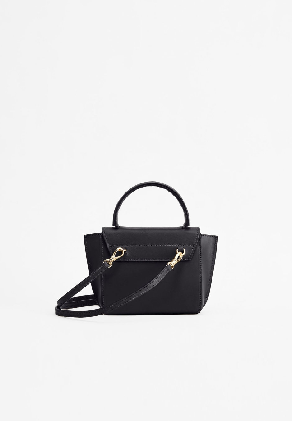 ATP Atelier Montalcino Black Leather Mini Handbag