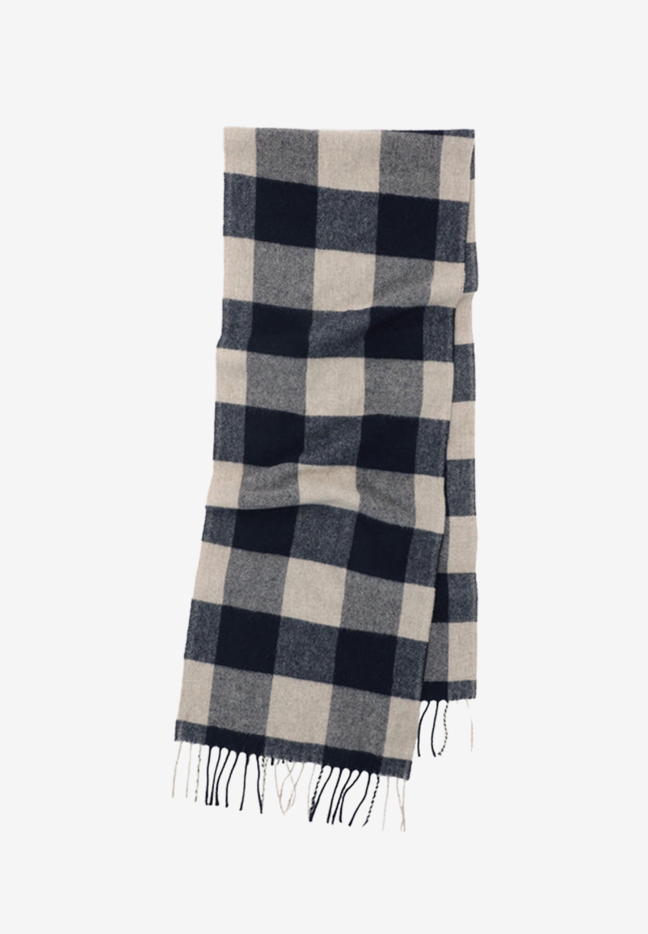 Another Aspect Scarf 1.0 Navy Check