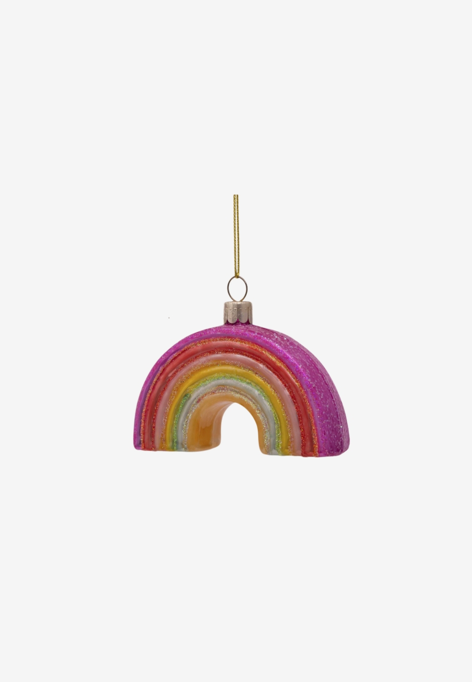 Vondels Ornament Glass Multi Color Rainbow