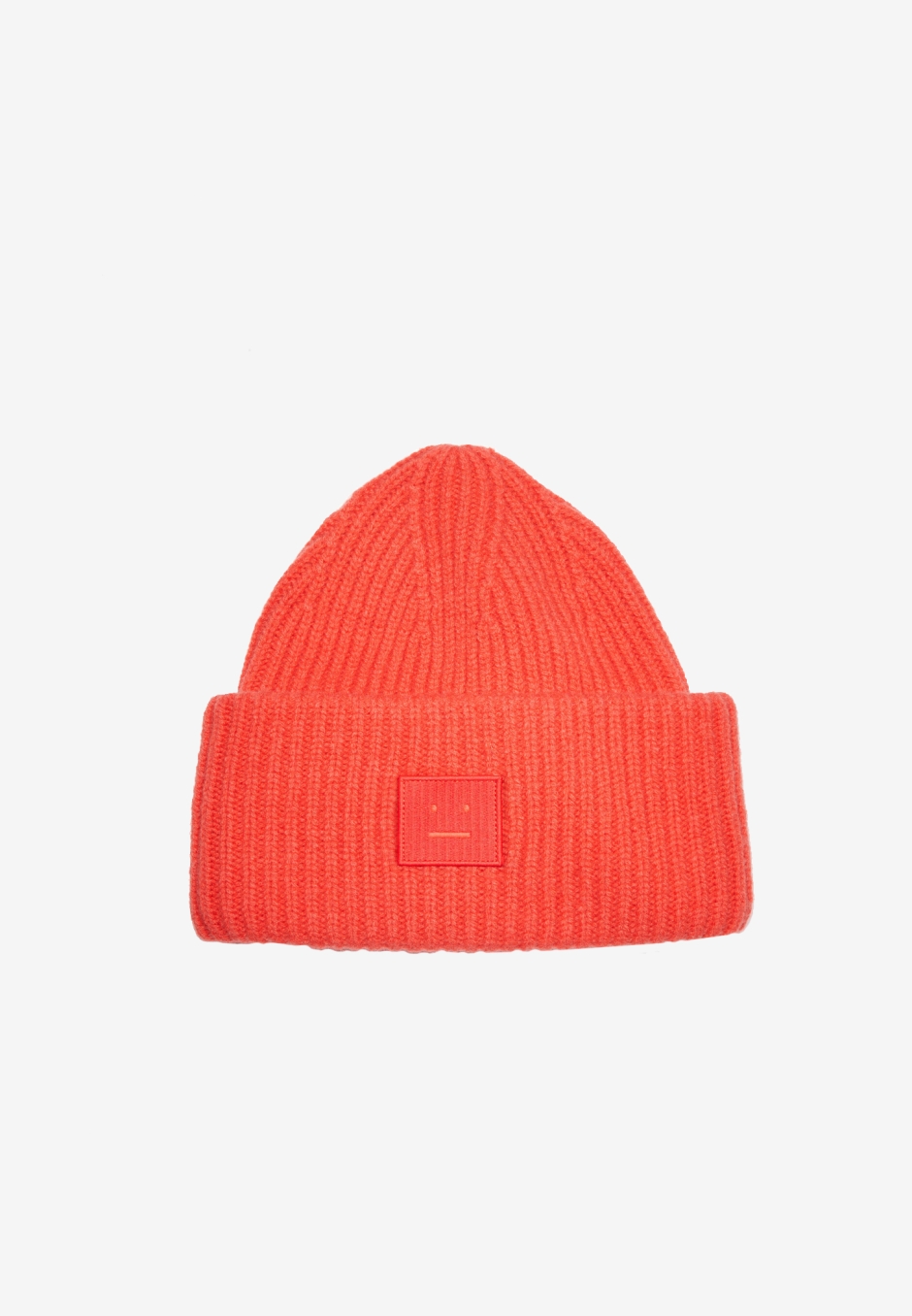 Acne Studios Ribbed Beanie Hat Sharp Red